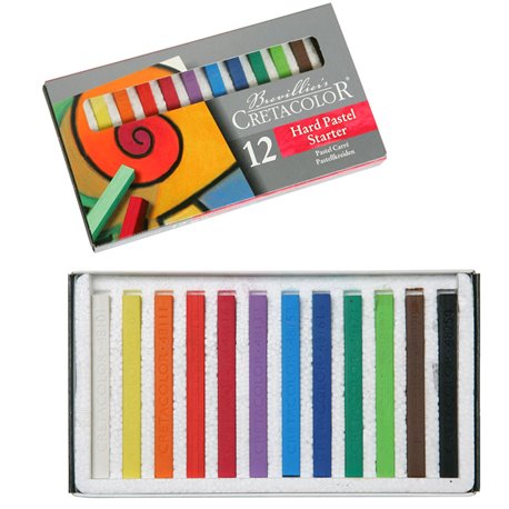Набор пастели "STARTER", 12 цветов в картонной коробке, размер пастели 7х7 мм, длина пастели 72 мм