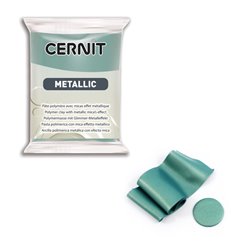 Полимерный моделин "Cernit Metallic" 56гр. бирюзовое золото