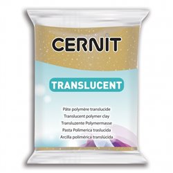 Полимерный моделин "Cernit Translucent" 56гр. золотой с блестками 050