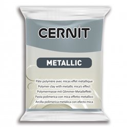 Полимерный моделин "Cernit Metallic" 56гр. сталь