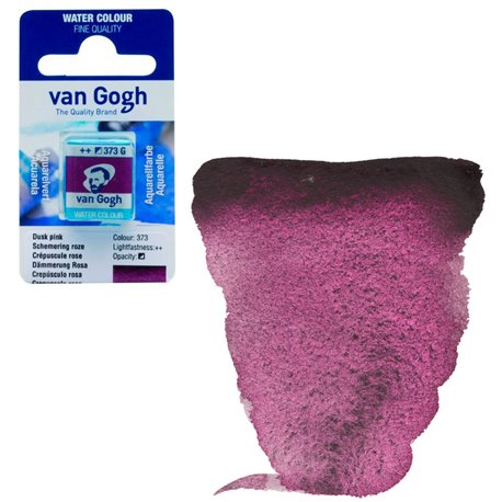 Краска акварельная Van Gogh кювета №373 Сумерочно-розовый