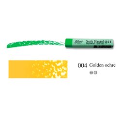 Пастель мягкая профессиональная квадратная цвет № 004 золотистая охра