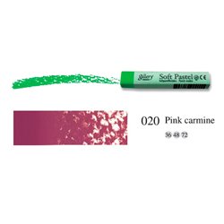 Пастель мягкая профессиональная квадратная цвет № 020 розовый кармин