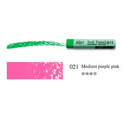 Пастель мягкая профессиональная квадратная цвет № 021 средний розовый кармин