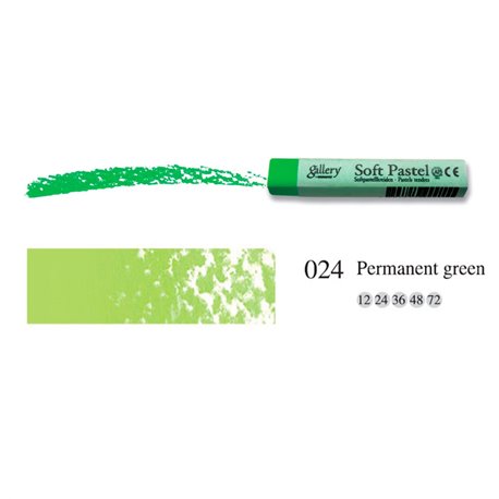 Пастель мягкая профессиональная квадратная цвет № 024 перманентный зеленый