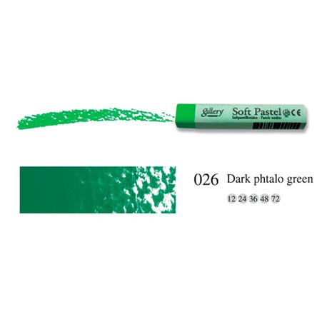 Пастель мягкая профессиональная квадратная цвет № 026 темный фталевый зеленый