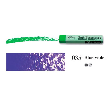 Пастель мягкая профессиональная квадратная цвет № 035 синий фиолетовый