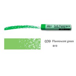 Пастель мягкая профессиональная квадратная цвет № 039 флуоресцентный зеленый