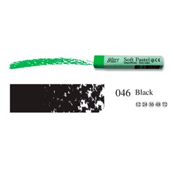 Пастель мягкая профессиональная квадратная цвет № 046 черный