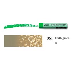 Пастель мягкая профессиональная квадратная цвет № 061 земляной зеленый