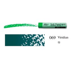 Пастель мягкая профессиональная квадратная цвет № 069 серо-зеленый