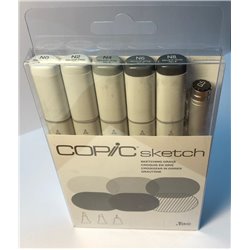 Набор маркеров COPIC sketch Sketching Greys 2 (6 цв.)