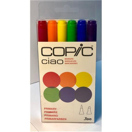Набор маркеров COPIC CIAO Основные цвета (6цв)