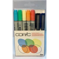 Набор маркеров COPIC CIAO Doodle Kit Rainbow (6цв)