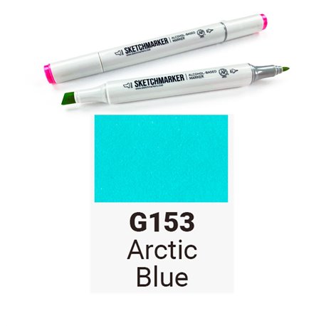 Маркер SKETCHMARKER двухсторонний на спирт.основе цв.G153 Арктический голубой
