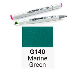 Маркер SKETCHMARKER двухсторонний на спирт.основе цв.G140 Морской зеленый