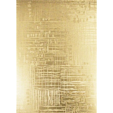 Бумага фольгинированная,тисненая,золото, 215 г/см,23х33см,"Структуры"