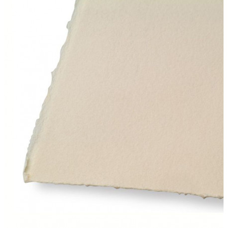 Бумага для печатных техник Somerset Velvet Buff 250 г/м 4 рваных края, 56х76 см