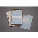 Набор бумаги ручного литья, жемчужно-голубой цвет, 200 г/м, 100 листов