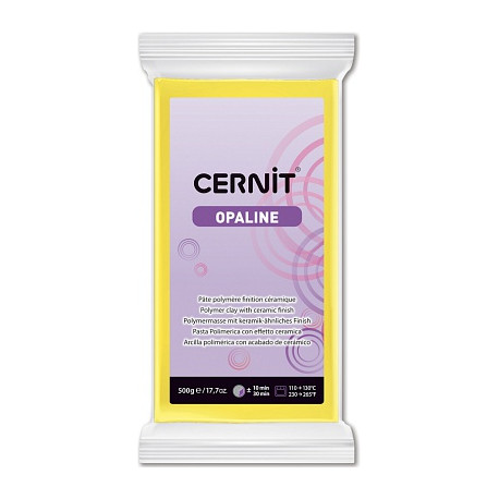 Полимерный моделин "Cernit Opaline" 500 гр./желтый 010