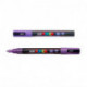 Маркер POSCA PC-3ML, фиолетовый с блёстками, 0.9 - 1.3 мм, пулевидный наконечник
