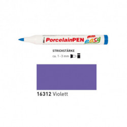 Фиолетовый Маркер-кисть для росписи фарфора и керамики.