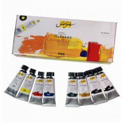 Набор масляных красок "Solo Goya" в картон.коробке/8 цв.по 55 мл