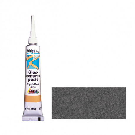 Чёрная/Контурная краска по стеклу Glas konturen paste, туба 20 мл