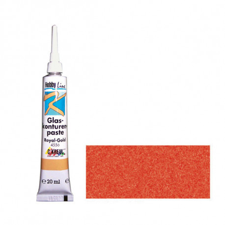 Красная/Контурная краска по стеклу Glas konturen paste, туба 20 мл