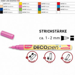 Маркер Deco Pen Оранжевый/ 1-2 мм