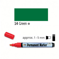 Маркер перманентный Kreul 1- 5 мм/ Зелёный