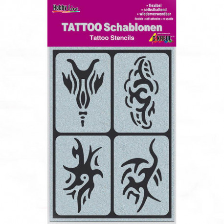 Трафареты для татуировки "Треугольники"