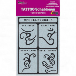 Трафареты для татуировки "Символы"