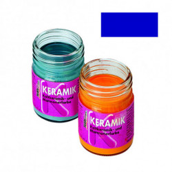 Краска для керамики Hobby Line+ марморирование/ Темно-синий