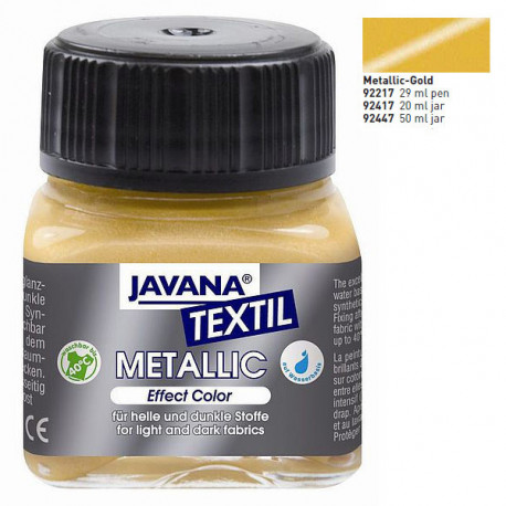 Краска по тканям ЗОЛОТО "Javana Textil Metallic", 20мл