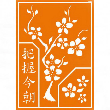 Трафарет для текстильных красок "Китайские мотивы"