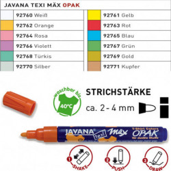 Маркер Texi max Opak Желтый/ для темных тканей