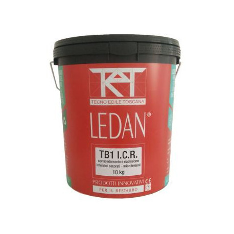 Ledan ТВ1-ICR, сверхтекучий известк. инъекц. состав для консолидации штукатурки фрески на стенах.
