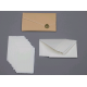 Набор карточки (13.5х8.5 см) и конверты (14х9 см) 10 шт, бумага ручного литья