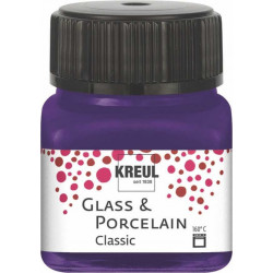 Краска по стеклу и фарфору /Фиолетовый/ KREUL Classic на водн.основе, 20 мл