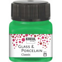 Краска по стеклу и фарфору /Зелёный/ KREUL Classic на водн.основе, 20 мл