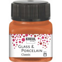 Краска по стеклу и фарфору /Медный металлик/ KREUL Classic на водн.основе, 20 мл