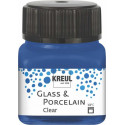 Краска по стеклу и фарфору /Синяя лазурь/ KREUL Clear на водной основе, 20 мл
