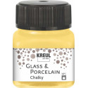 Краска по стеклу и фарфору /Желтый шафран/ KREUL Chalky, на водн. основе, 20 мл