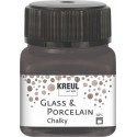 Краска по стеклу и фарфору /Вулканический серый/ KREUL Chalky, на водн. основе, 20 мл