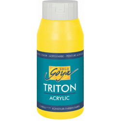 Краска акриловая "Solo Goya" Triton" / Жёлтый светлый основной, 750мл в пластиковой бутылке