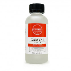 Покрывной лак Gamvar Gamblin прозрачный, сатиновый, без запаха