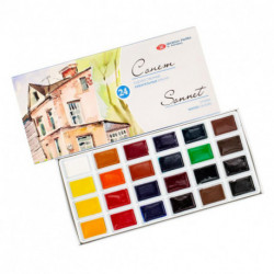 Набор акварельных красок "Сонет", 24 цвета