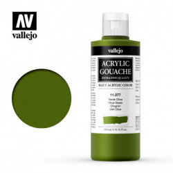 Зеленый оливковый гуашь-темпера Vallejo
