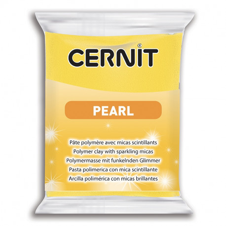 Полимерный моделин "Cernit Pearl" 60гр. желтый перламутр